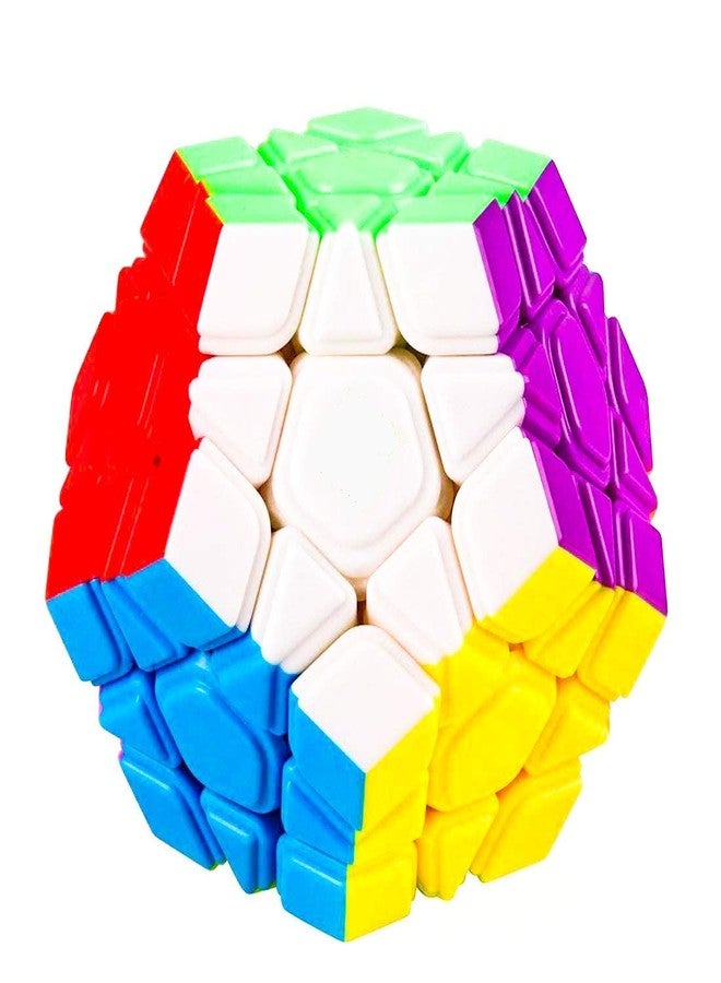 Authfort Cube Combo of Megaminx and Pyraminx Pyramid Triangle High Speed Stickerless Magic Puzzle Cube (Triangle & Megaminx Combo) (2 Pieces) - Image 2